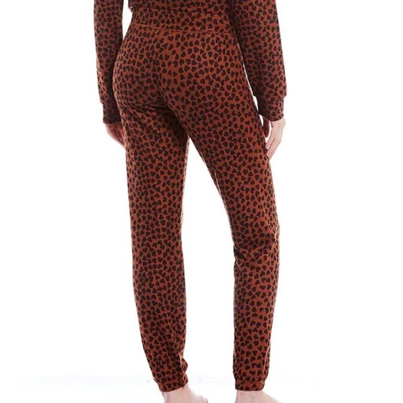 🔆PJ SALVAGE🔆MOCHA CHEETAH TOP MATCHING PANTS SET SUPER SOFT - Picture 8 of 13